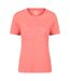 Womens/ladies Hiking Trail T-shirt Pink Mountain Warehouse-1