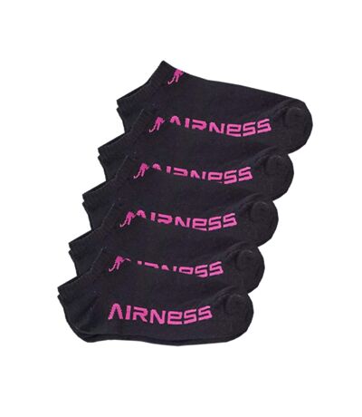 X5 Paires de chaussettes Noir Femme Airness