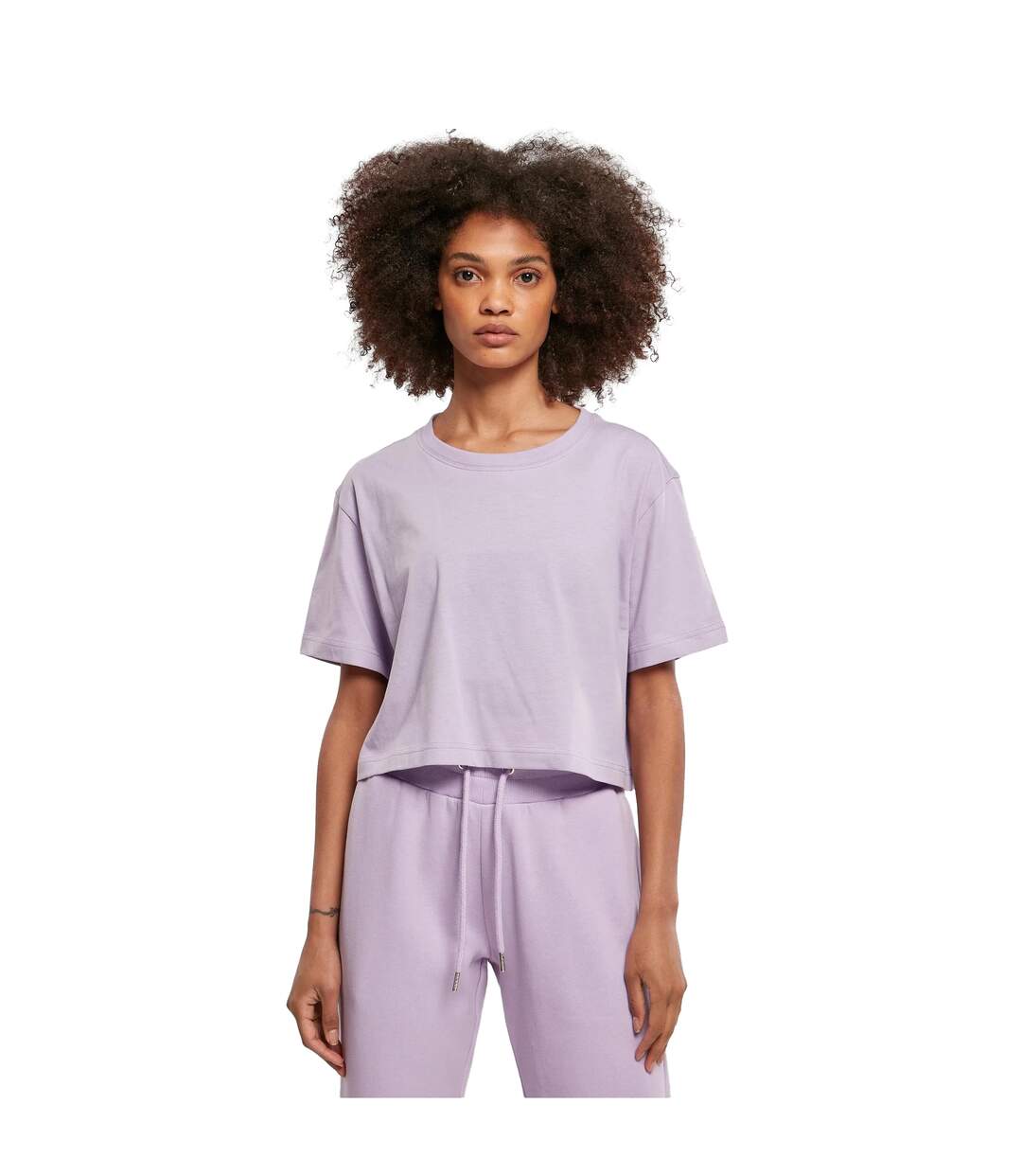 T-shirts Femme Lilas Jaune Pâle Urban Classics-2