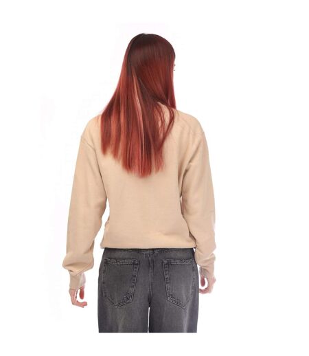 Womens/ladies Crew Neck Sweatshirt Beige Ambush