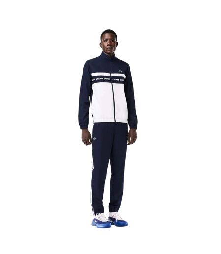 Ensemble De Survêtement Sportsuit Homme Bleu Marine Blanc Lacoste