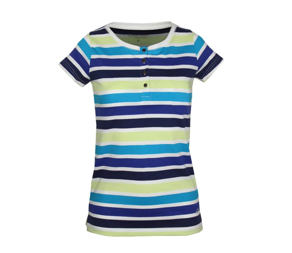 Tee-shirt Mayflower Diwane2 style marinière : le classique boutonné 100% coton-5