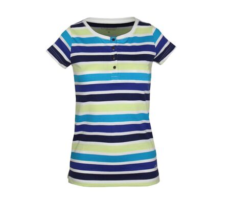 Tee-shirt Mayflower Diwane2 style marinière : le classique boutonné 100% coton
