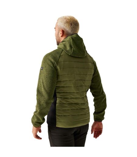 Mens Newhill Quilted Hybrid Jacket Nephrite Green Black Regatta