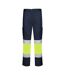 Pantalon Homme Bleu Marine Jaune Fluo Roly Workwear-1