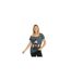 T-shirt Femme Gris Mickey Mouse-1