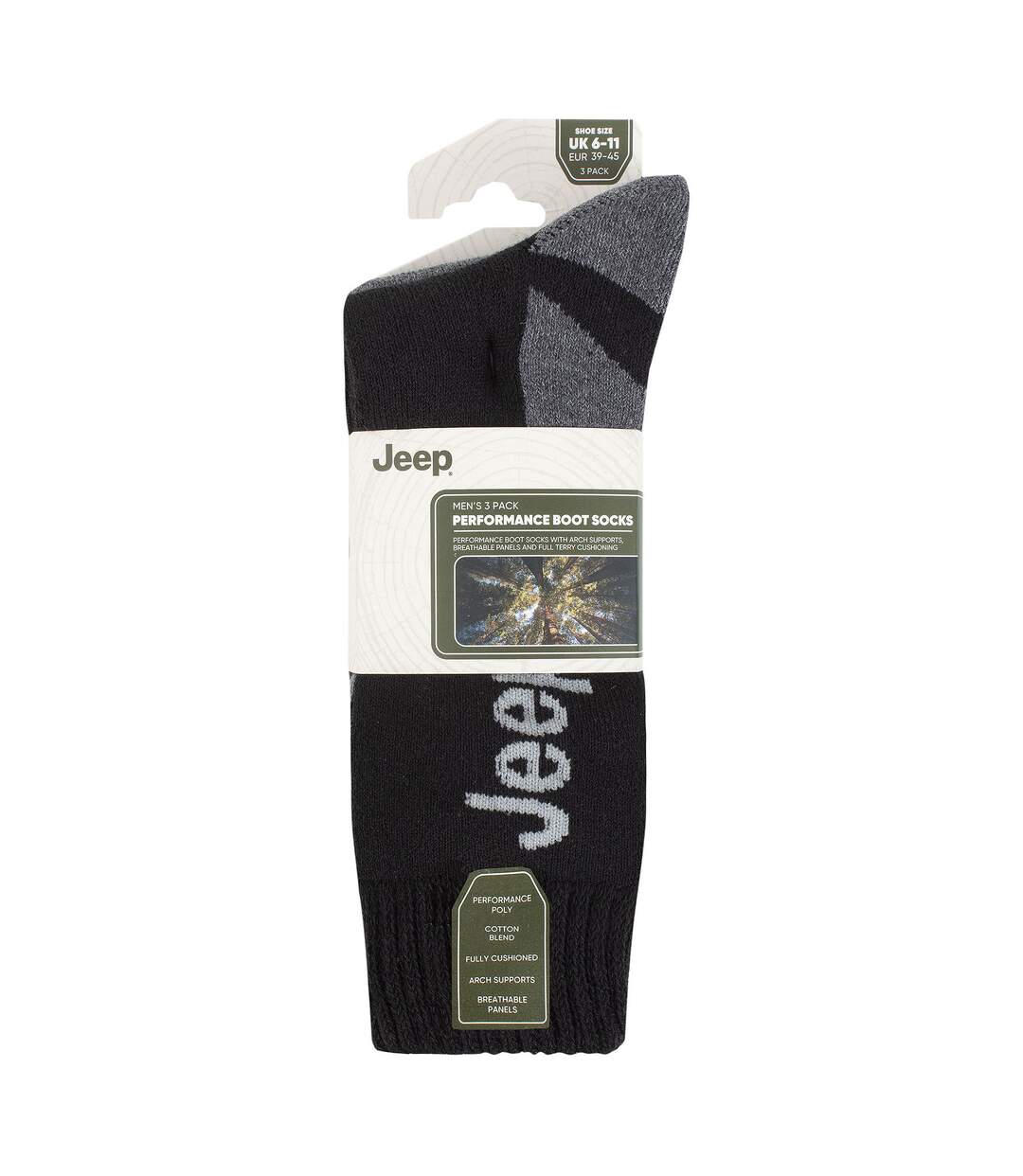 3 Pack Mens Walking Boot Socks | Performance Outdoor Socks for Hiking-2