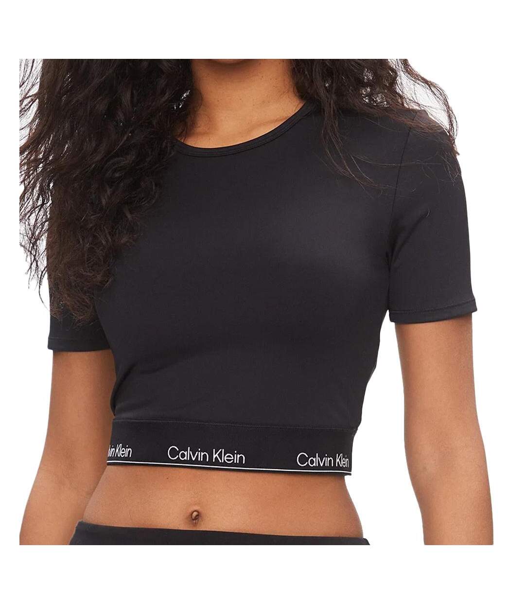 T-shirt Noir Femme Calvin Klein Jeans Wo - M