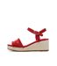 Sandales à talons rouge femme tommy hilfiger wedgeee-1