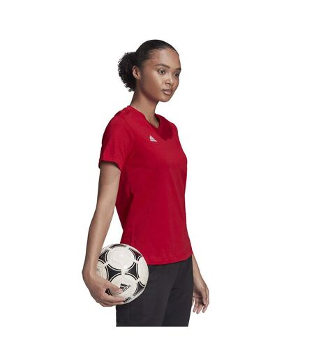 T-shirt Entrada Femme Rouge Adidas