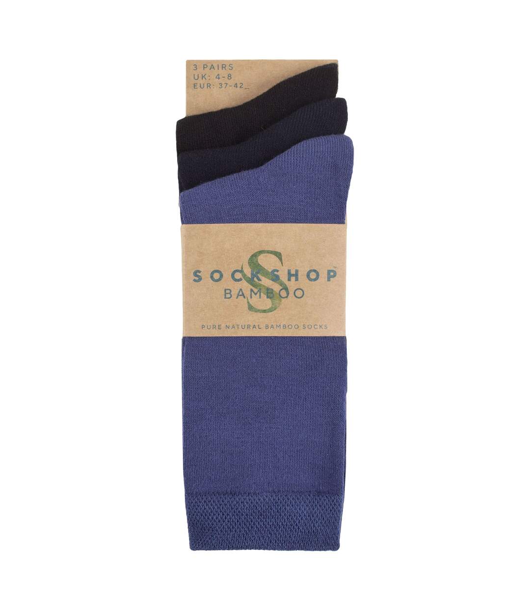 SOCKSHOP - Lot de 3 paires de chaussettes respirantes en bambou femme-2