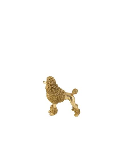 Statuette Caniche Debout Trina 34cm Doré