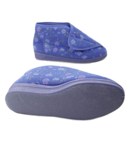 Chaussons andrea femmes bleu Comfylux