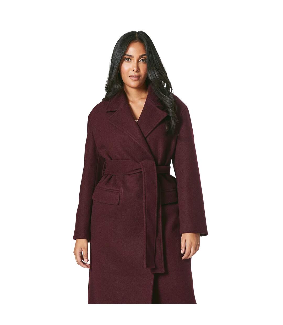 Manteau femme rose baie Principles-3