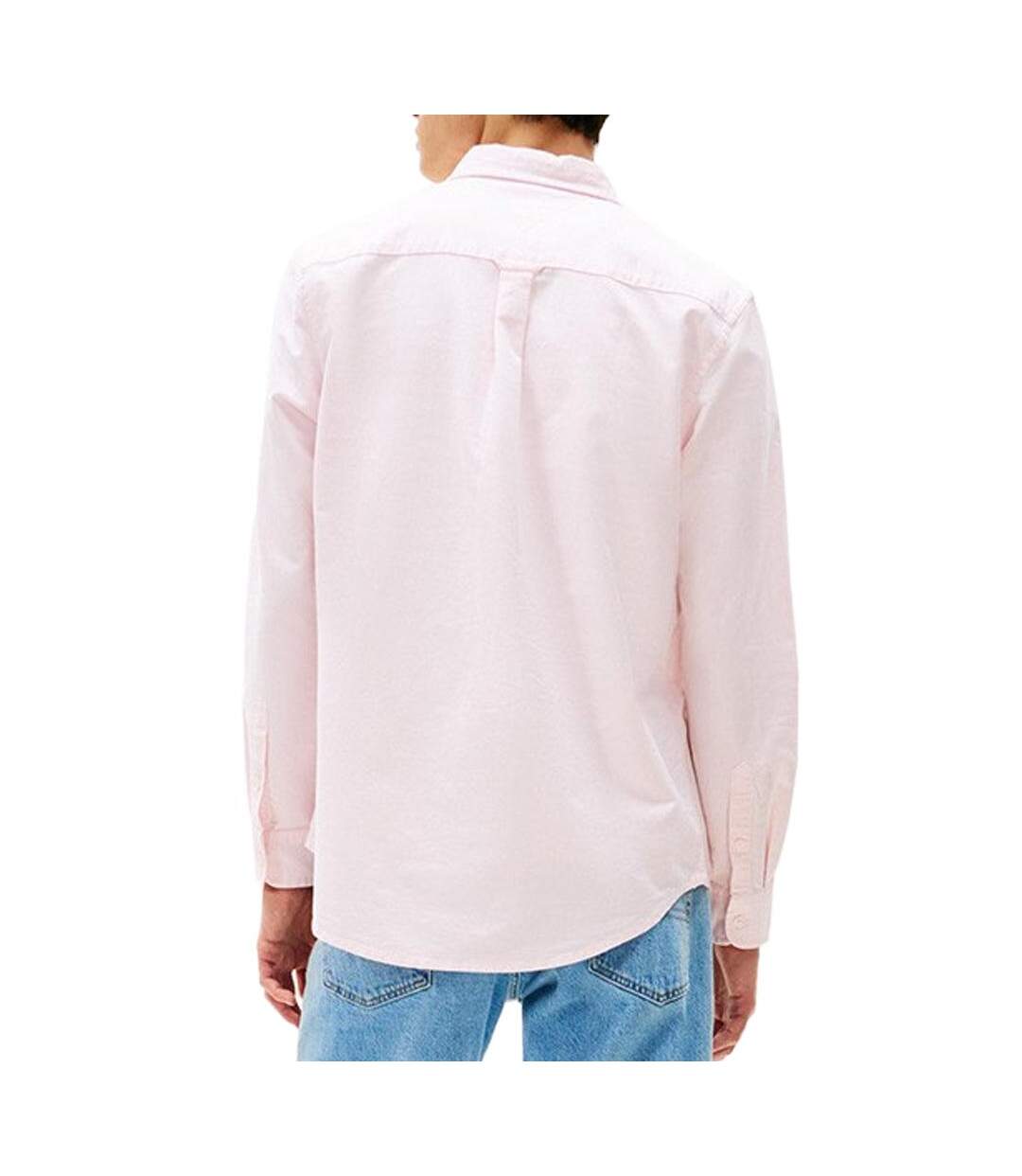 Chemise rose pâle homme tommy hilfiger oxford98-2