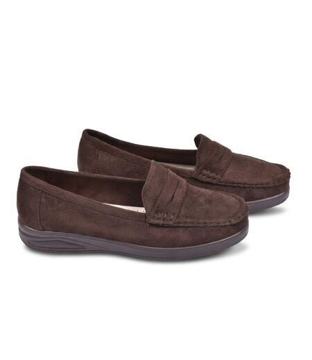OZABI Mocassins Femme Penny Loafer Daim Confort 36-41