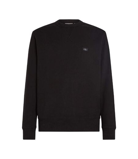 Sweat noir homme calvin klein jeans woven - l