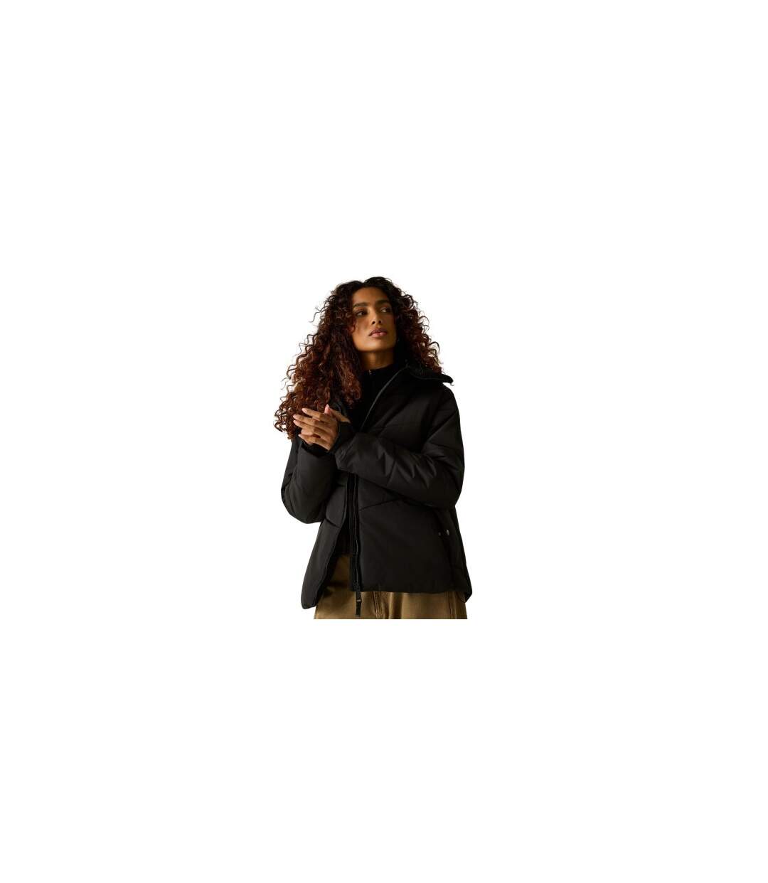 Womens/ladies Amelle Padded Jacket Black Regatta-1