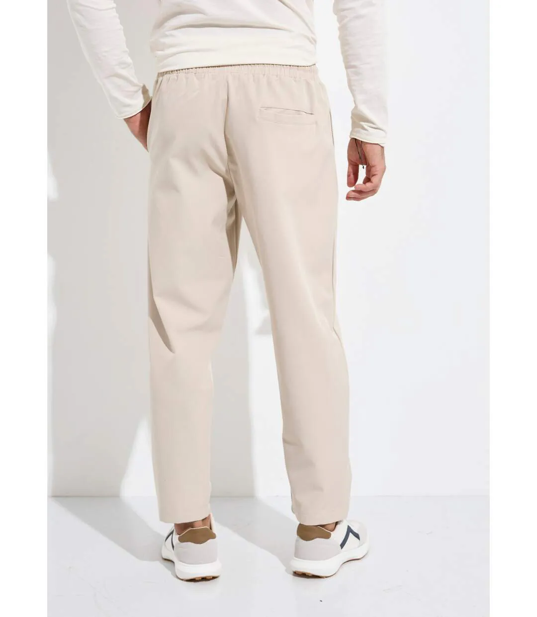 Pantalon sportswear en maille, élastiqué-2