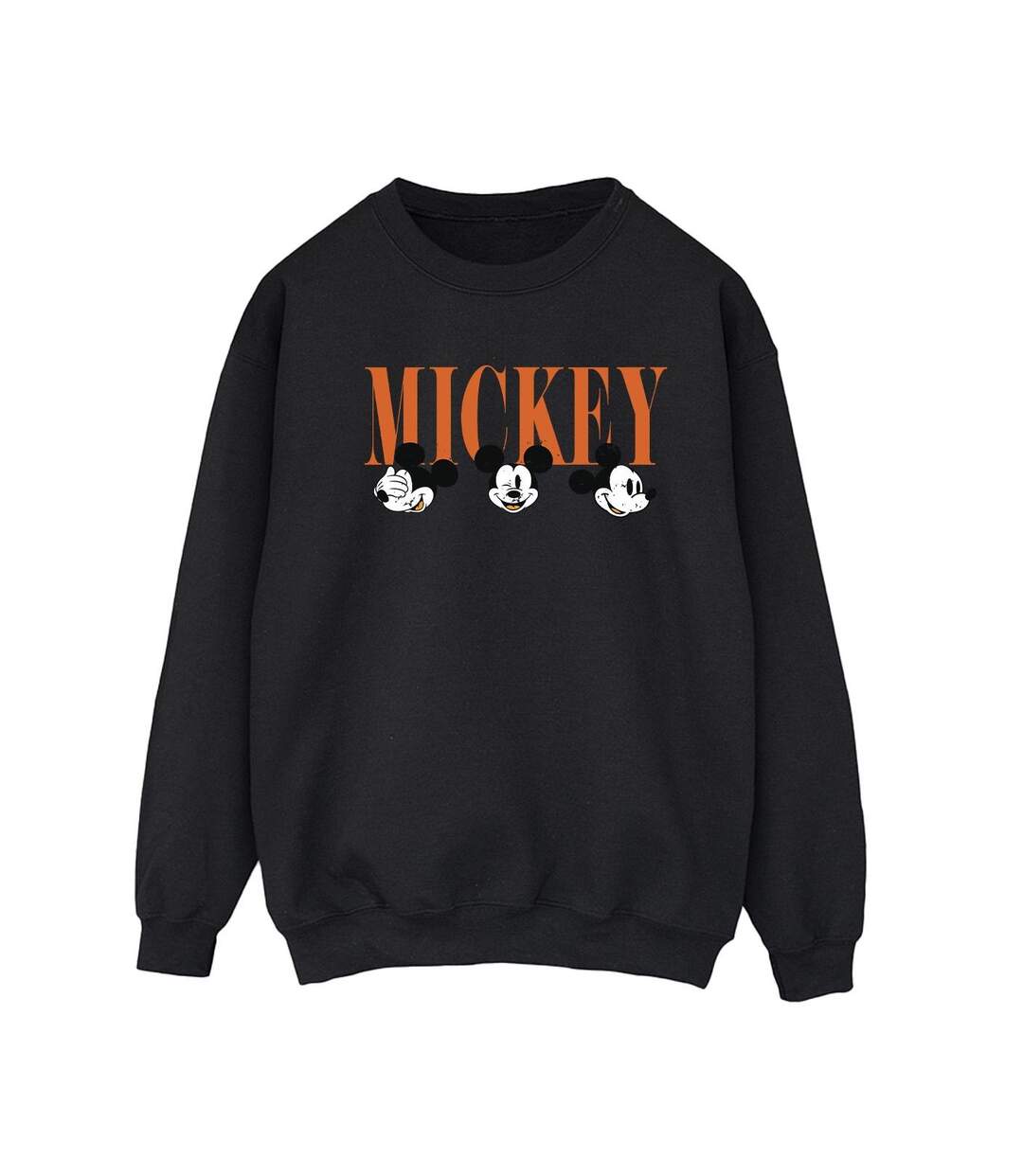 Disney Sweat-shirt Womens/Ladies Mickey Mouse Faces (Noir) - UTBI28960-1