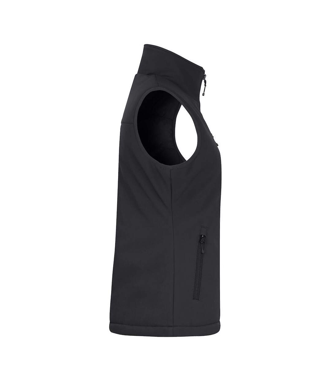 Womens/ladies softshell panels vest black Clique