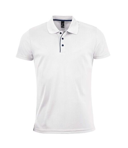 Polo sport homme blanc SOLS