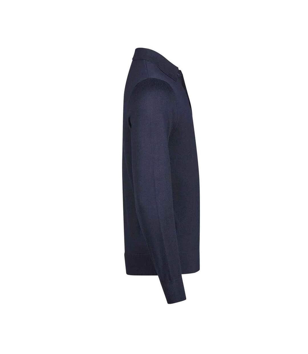 Polo Manches Longues Homme Bleu Marine Tee Jays-4