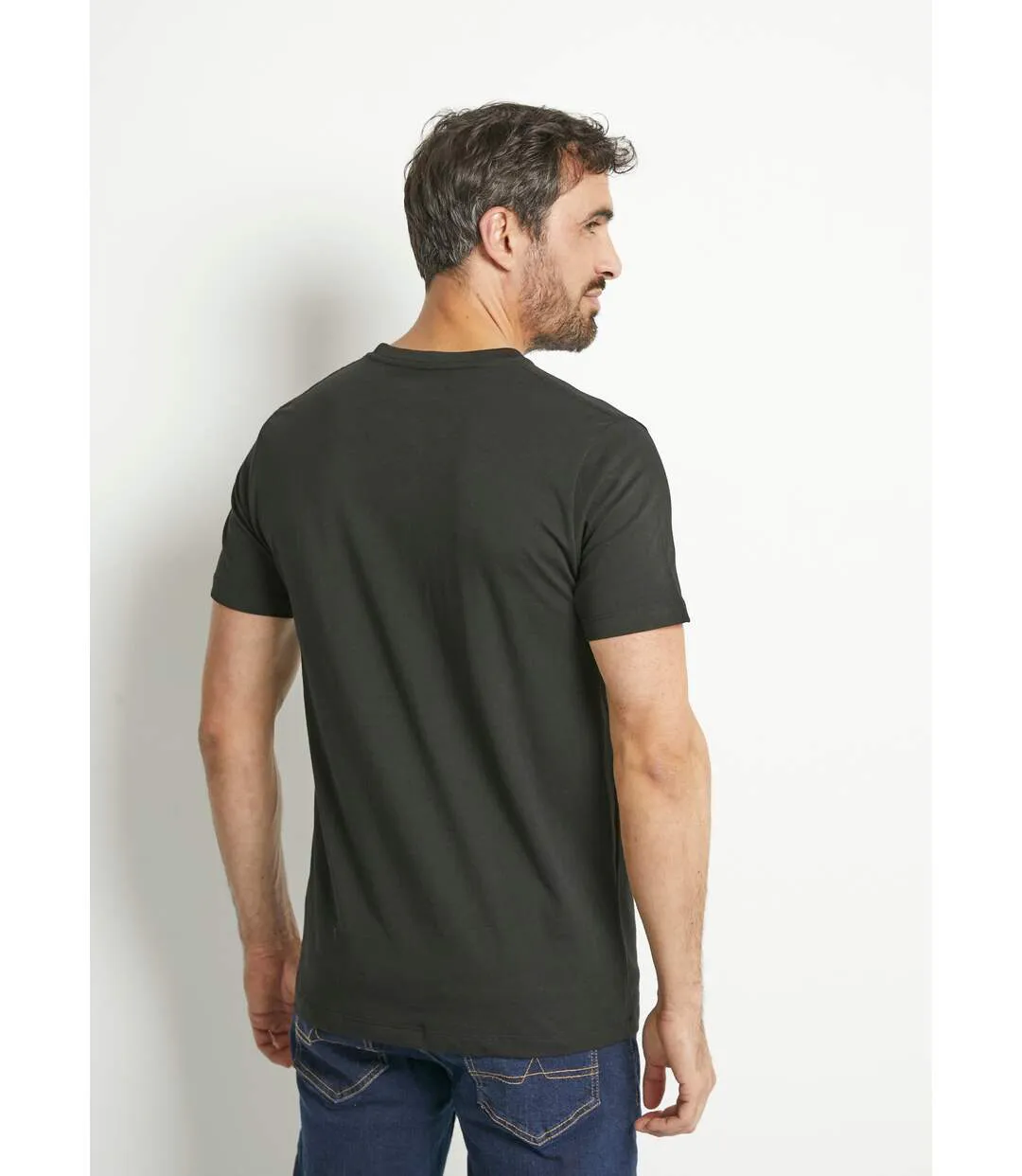T-shirts avec col rond et logo épaule-2