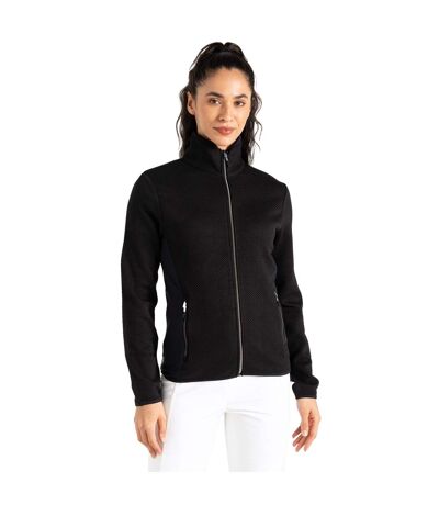 Womens/ladies Glissade Sweater Top Black Dare 2B