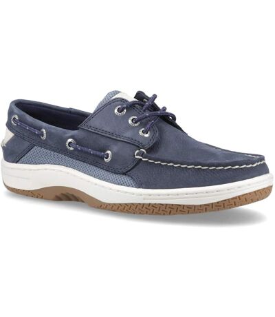 Mens Billfish 3-eye Leather Boat Shoes Navy Sperry
