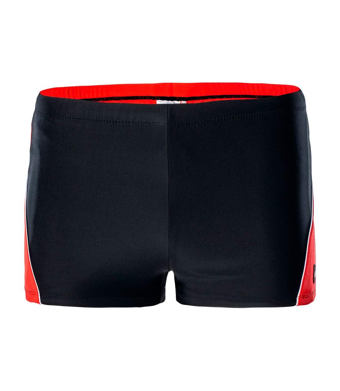 Short De Bain Helder Homme Noir Rouge Vif Aquawave-1