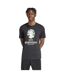 Mens Uefa Europa League Cotton T-shirt Black Adidas-4