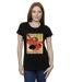Disney - T-shirt BIG HERO BAYMAX FLYING BAYMAX NEWSPAPER - Femme (Noir) - UTBI13049-2