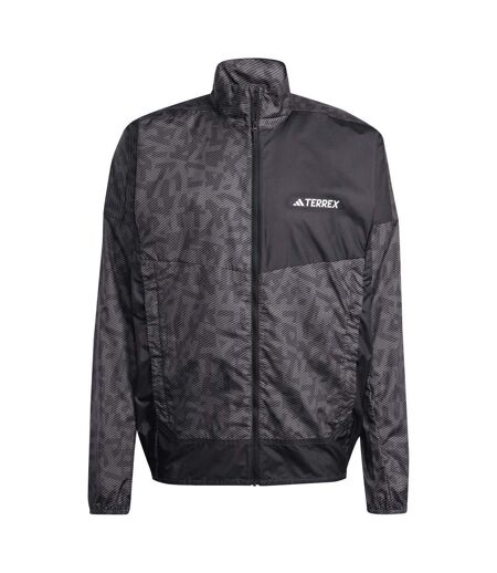 Veste Coupe-vent Terrex Trail Running Adulte Unisexe Charbon Adidas