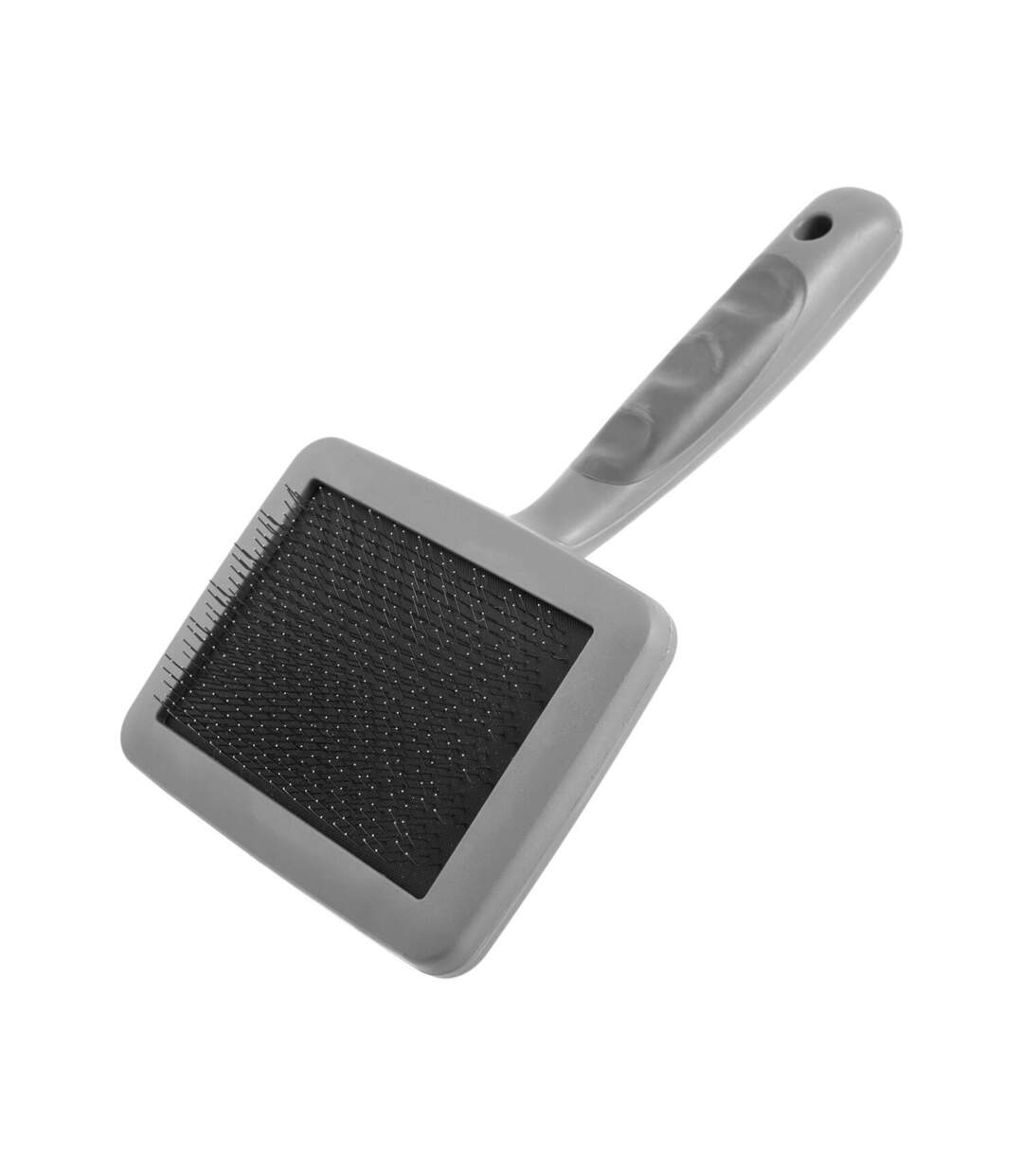 Firm dog slicker brush m silver/black Furrish-1