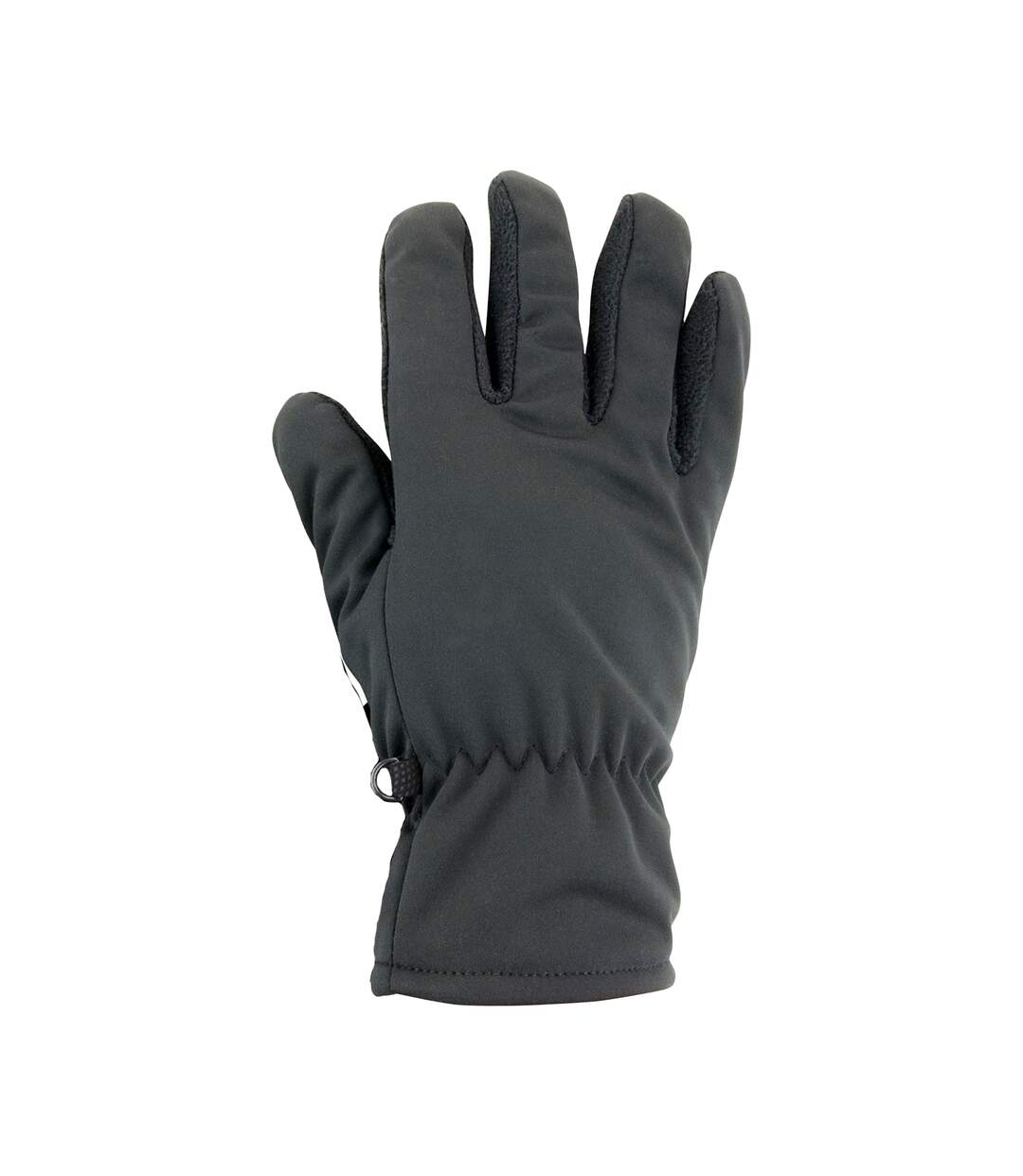 Unisex adult softshell thermal gloves s-m black Result Winter Essentials-1