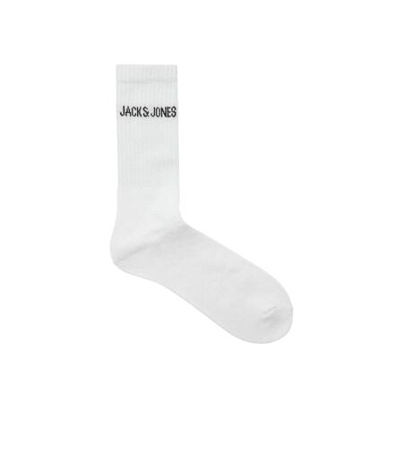 Lot De 2  Chaussettes Motif/style Logo Basic Homme Blanc Jack And Jones