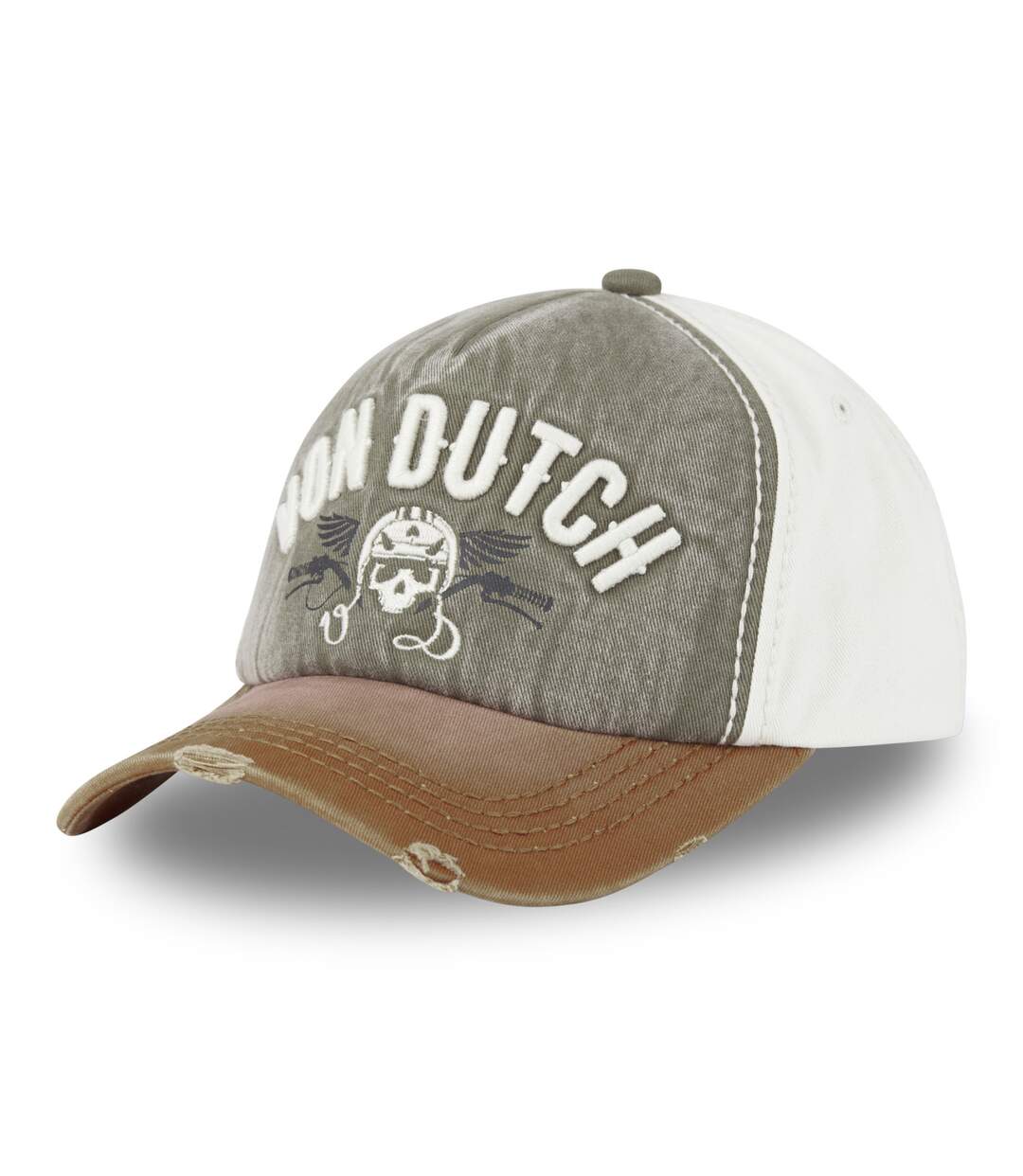 Casquette trucker avec effet usé avec broderie Xavier Vondutch-1