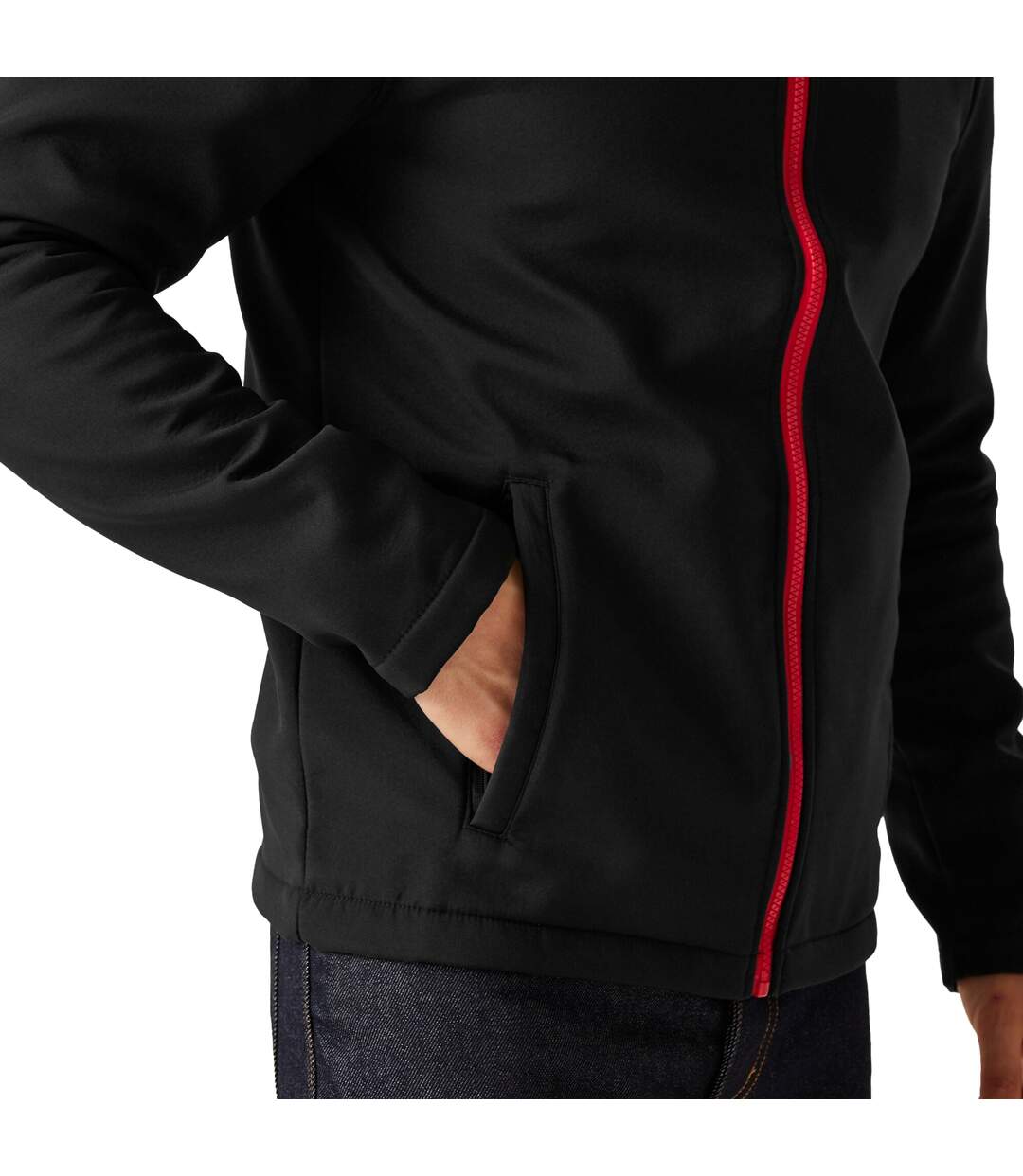 Veste Softshell Ablaze Printable Homme Noir Rouge Classique Regatta-4