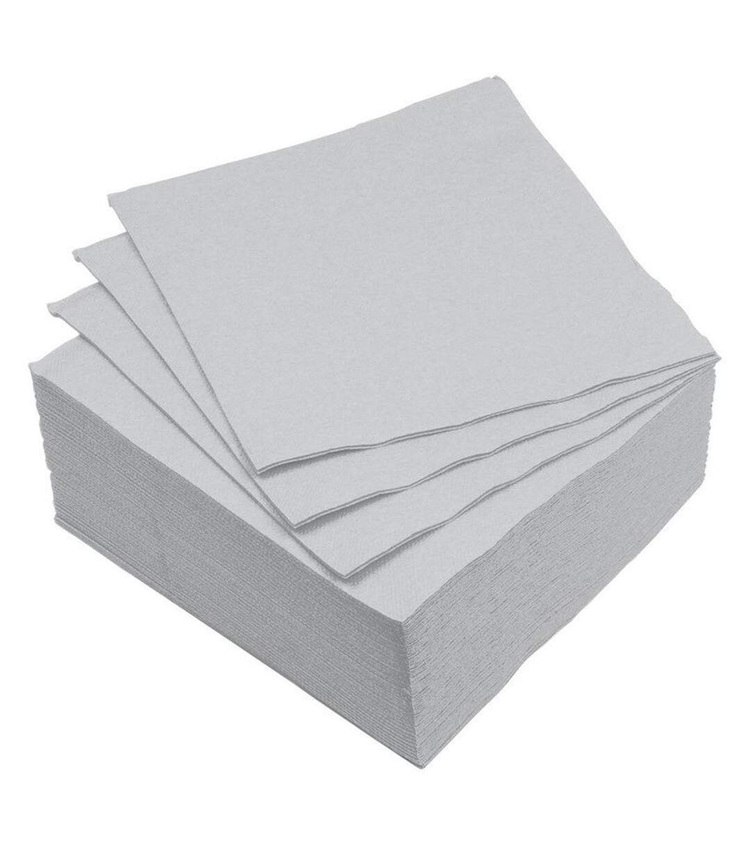 Lot de 40 Serviettes en Papier Vitamine 25x25cm Gris-1