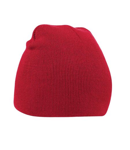 Bonnet Unisexe Adulte Original Pull-on Beanie Rouge Beechfield