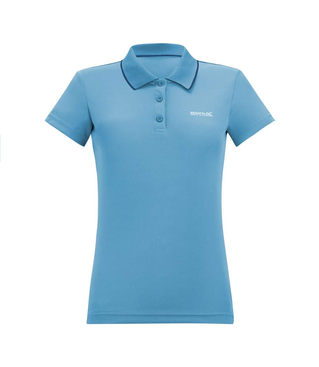 Polo Manches Courtes Maverick Femme Bleu Délavé Regatta-2
