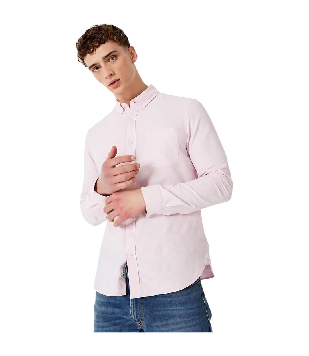 Mens Plain Oxford Shirt Pink Jack Wills-4
