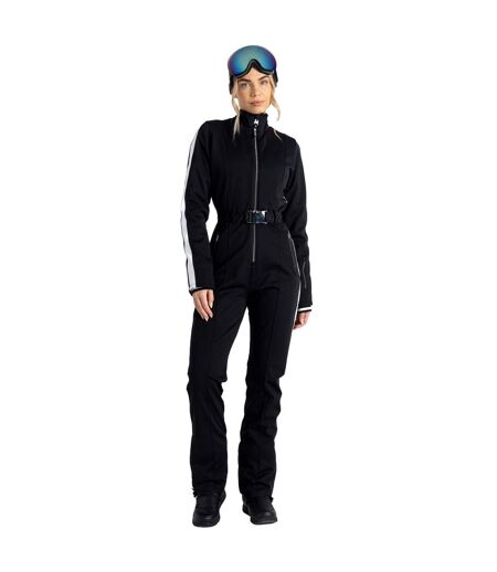 Womens/ladies upshill softshell waterproof snowsuit black/white Dare 2B