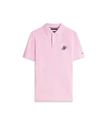 Mens Polo Shirt Classic Pink Tommy Hilfiger