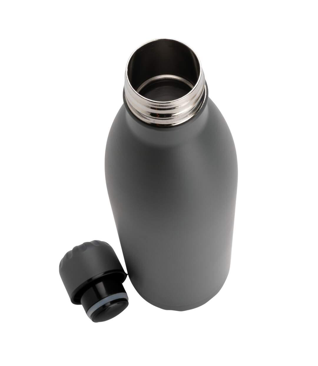 Stainless steel 750ml water bottle one size grey XD Collection-3