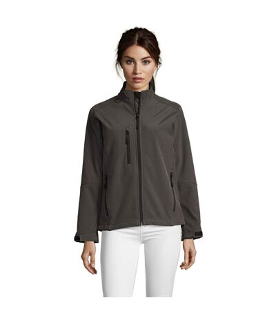 SOLS Womens/Ladies Roxy Soft Shell Jacket (Breathable, Windproof And Water Resistant) (Charcoal) - UTPC348
