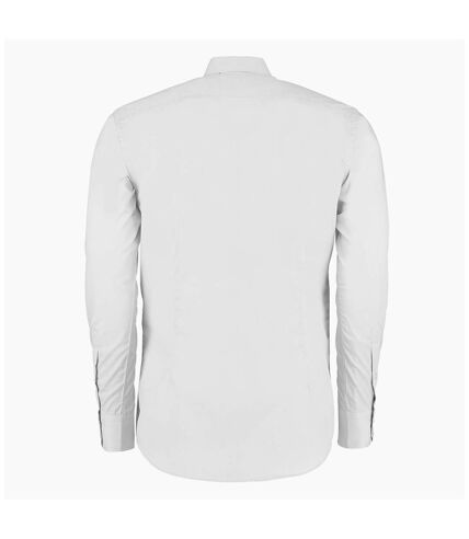 Kustom Kit Mens Slim Fit Long Sleeve Business / Work Shirt (White)