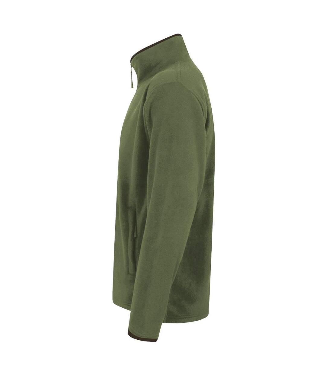 Veste polaire artisan femme vert kaki foncé / marron Premier-4