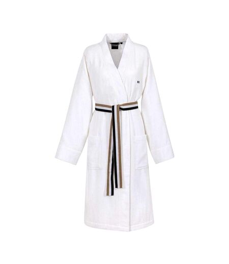 Womens/ladies Blinea Stripe Detail Kimono Robe White Boss